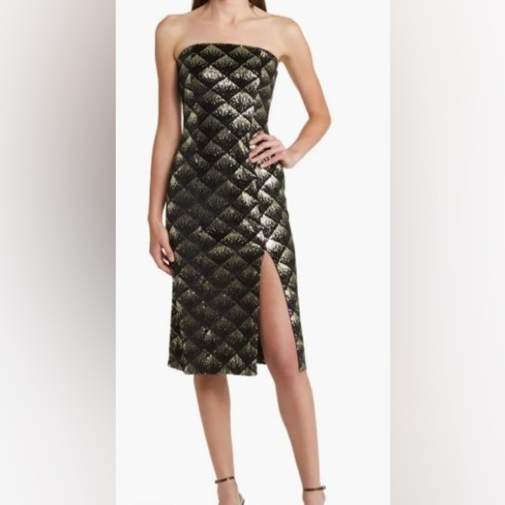 Strapless Sequin Cocktail Dress